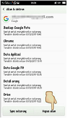 keluar akun gmail tertentu di Android keluar akun gmail tertentu di Android