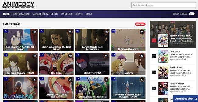 Animeboy - Situs Nonton dan Download Anime Sub Indonesia Terupdate