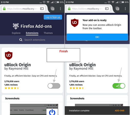 cara blokir iklan popup Firefox di hp android