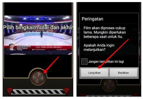 Membuat video suara chipmunk