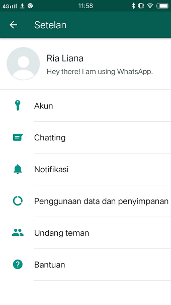 Mengganti background chat whatsapp dengan foto pribadi