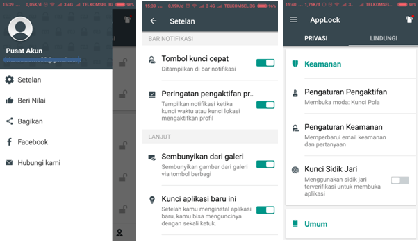 mengunci aplikasi dan gallery di hp Android