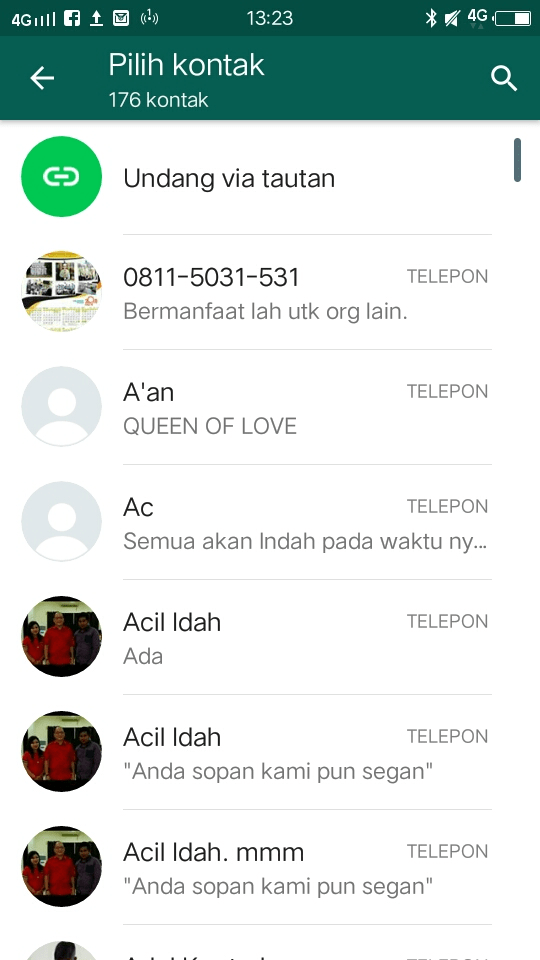 Setting grup whatsapp