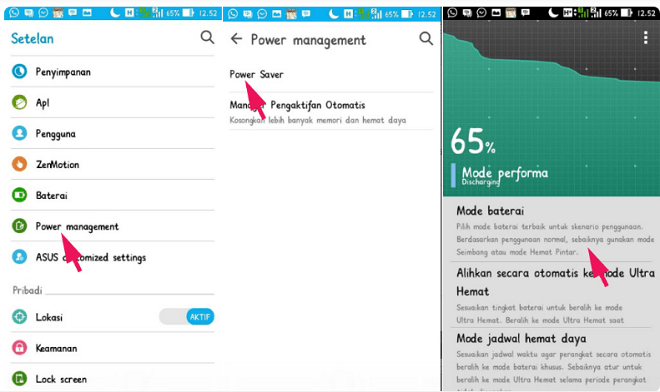 tips menghemat baterai smartphone Asus Zenfone