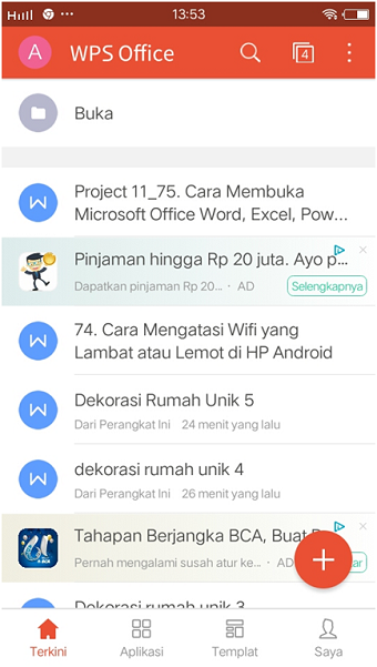 Cara buka file MS Office di Android