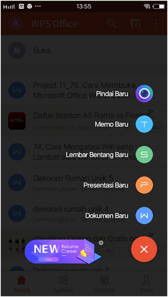 Cara buka file MS Office di Android