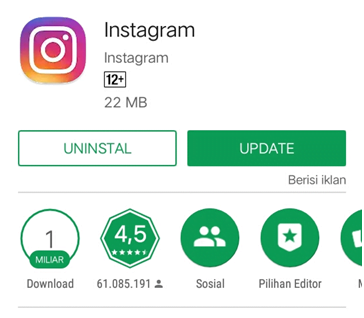 Mengatasi tidak bisa live Instagram