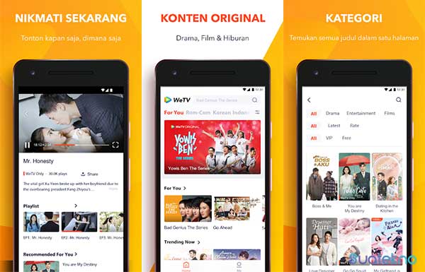 WeTV - Aplikasi Nonton Drama Korea Sub Indo Gratis di Android dan iOS (Online & Offline)