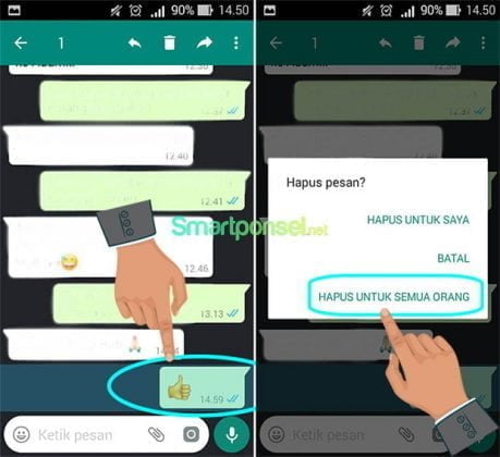 Cara Menghapus Pesan WhatsApp yang Sudah Terkirim Lama - Suatekno.id