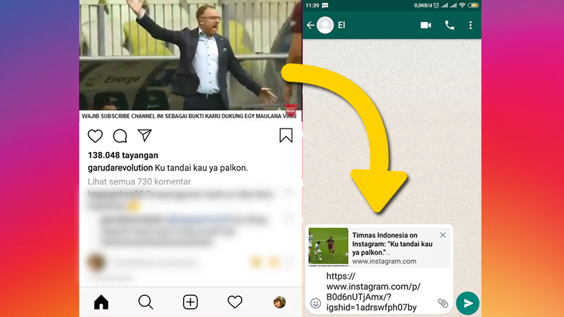 Cara Membagikan Video dari Instagram ke WhatsApp Terbaru