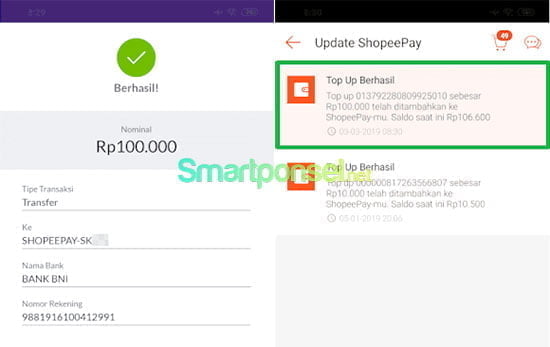 Cara Top Up ShopeePay Pakai OVO