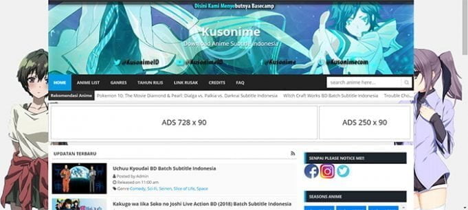 20+ Situs Nonton dan Download Anime Sub Indonesia Terlengkap dan