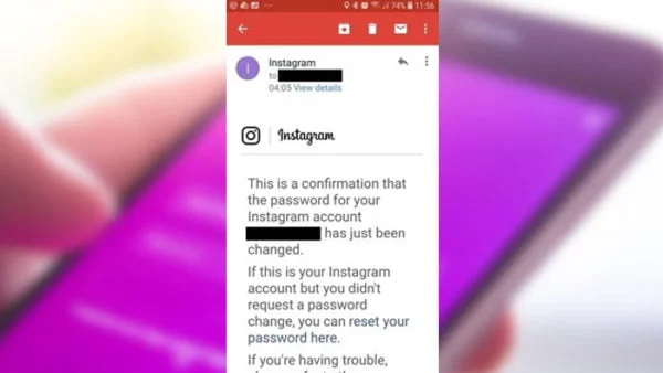 Mengkonfirmasi dan Mengamankan Akun Instagram dengan Email