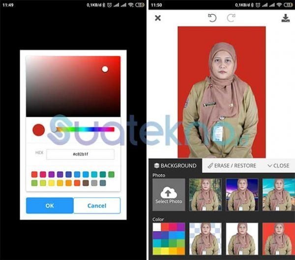 Tutorial Cara Membuat Pas Foto 3 X 4 Latar Merah Dengan Aplikasi Picsart Youtube