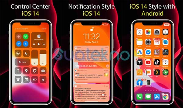 Launcher iOS 14 - Cara Menggunakan Aplikasi Control Center Android