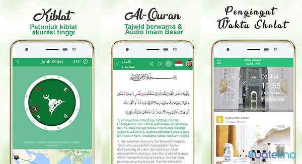 Muslim Guide: Prayer Time, Azan, Quran & Qibla - Aplikasi Pencari Arah Kiblat Akurat di Android dan iOS