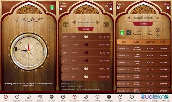 Islamic Qibla Compass & Muslim Prayer Times Azan - Aplikasi Pencari Arah Kiblat Akurat di Android dan iOS