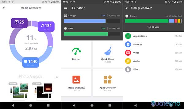 CCleaner - Aplikasi pembersih file sampah di hp Android sampai ke akarnya