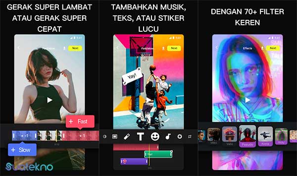 Efectum – Slow Motion, Reverse Cam, Fast Video - Cara Mengubah Kamera Android Menjadi Kamera iPhone