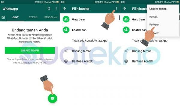 Cara Menampilkan Kontak di WhatsApp Dual Messenger