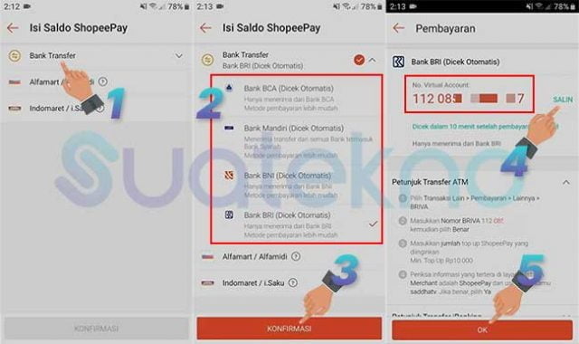 Cara Top Up ShopeePay Lewat DANA, OVO, GoPay, Jenius, LinkAja | Suatekno.id