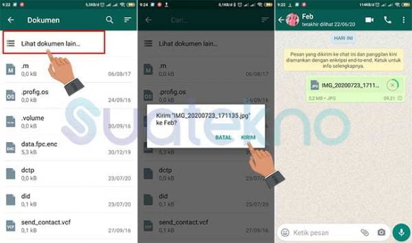 Cara Mengirim Foto dalam Bentuk Dokumen di WhatsApp Menggunakan HP Android