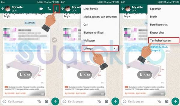 Fitur WhatsApp - Membuat Pintasan Chat WhatsApp (Bubble Chat)