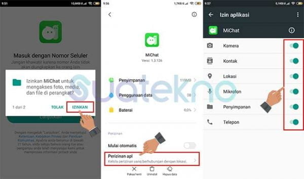 Cara membuat akun MiChat