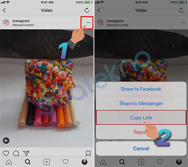 Cara Membagikan Video Instagram Jadi IG Story Kita di HP iOS atau iPhone