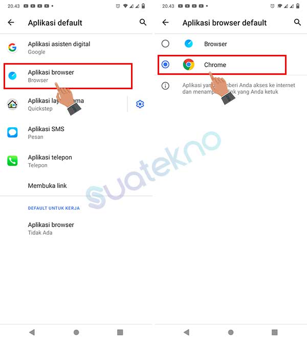 Cara Mengubah Chrome Menjadi Default Browser di Android