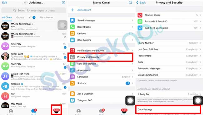 Cara Menghapus Kontak Tersinkronisasi Telegram di iPhone atau iOS