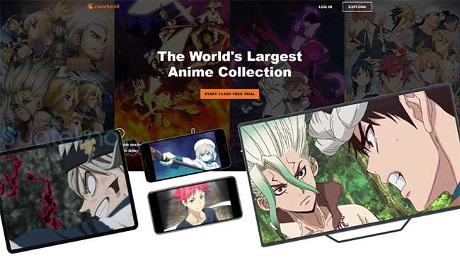 Crunchyroll.com - Aplikasi Baca Manga Komik Bahasa Indonesia Terbaik