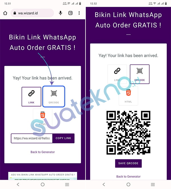 cara membuat link whatsapp dengan isi pesan