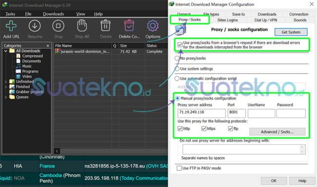 Mengganti Setting Proxy IDM